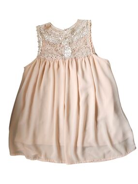 Vintage-inspired Babydoll Coquette Balletcore Blush Pink Tank Top Crochet Lace L